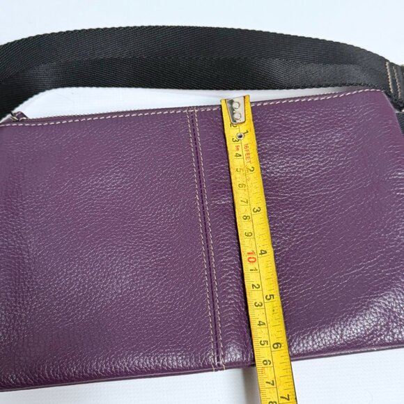 Danier Leather Adjustable Crossbody / Waistband Bag – Purple – New - Picture 7 of 12
